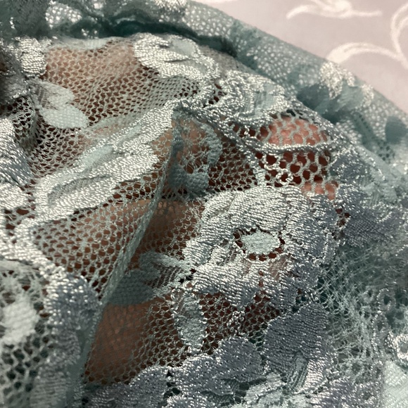 Victoria’s Secret lace boy shorts POWDER BLUE SMALL. NEW - Picture 4 of 7